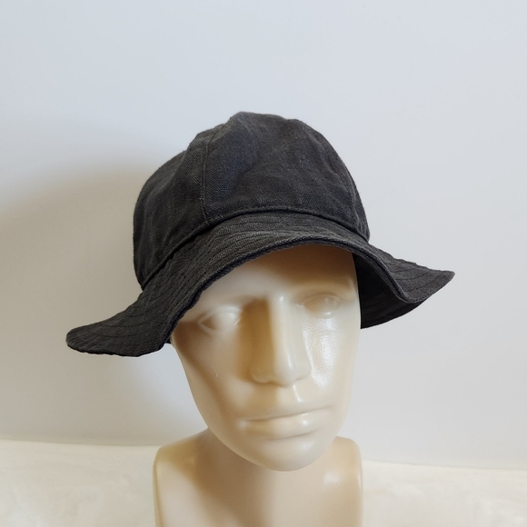 TILLEY Black Hemp Bucket Hat Size Medium - Picture 1 of 12